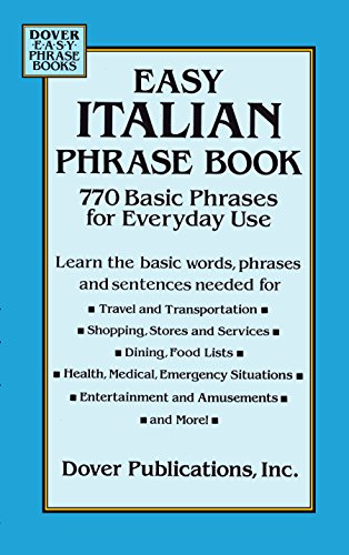 Easy Italian Phrase Book: 770 Basic Phrases for Everyday Use book cover