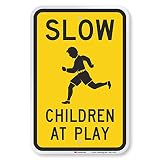 Smartsign Children At Play Sign 12 X 18 3M Engineer Grade Re
