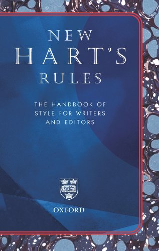New Hart's Rules: The Handbook of Style for Writers and Editors book cover