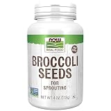NOW Foods, Broccoli Seeds For Sprouting, Non-GMO Project Verified, 4 Ounces