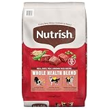 Nutrish Dry Dog Food, Real Beef, Pea & Brown Rice Recipe Whole Health Blend for Adult Dogs, 28 lb. Bag, Packaging May Vary (Rachael Ray)