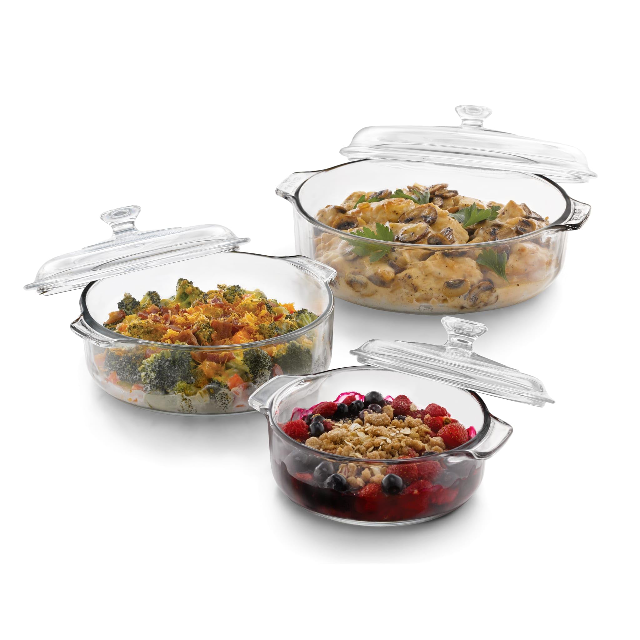 Libbey Baker's Basics 3-Piece Glass Casserole Set