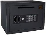 Drop Safe Digital Compact Steel Money Security Box With Keyp