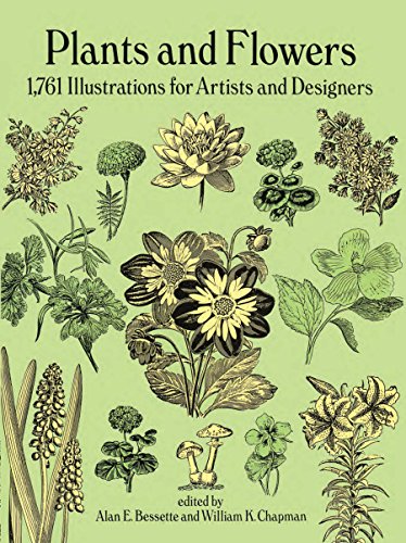 Plants and Flowers: 1761 Illustrations for Artists and Designers book cover