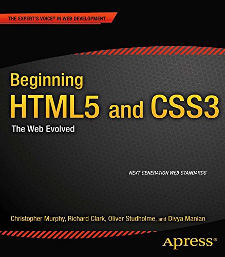 Beginning HTML5 and CSS3: The Web Evolved book cover