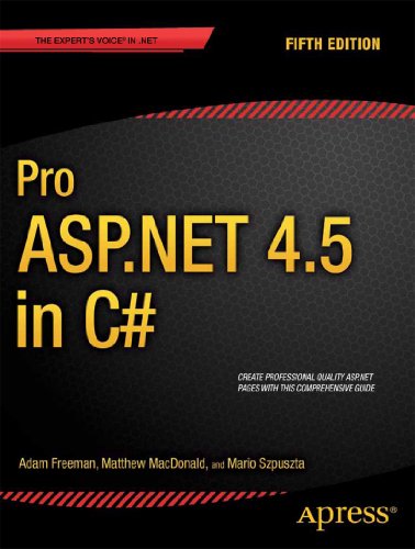 Pro ASP.NET 4.5 in C# book cover