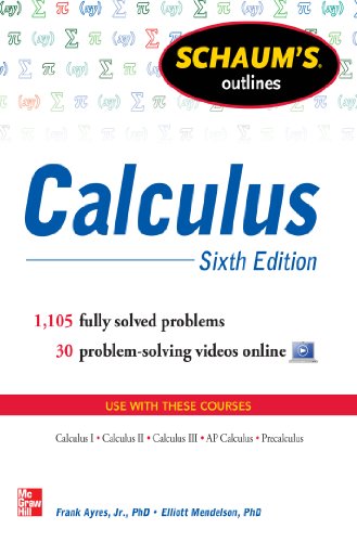 Schaum's Outline of Calculus book cover
