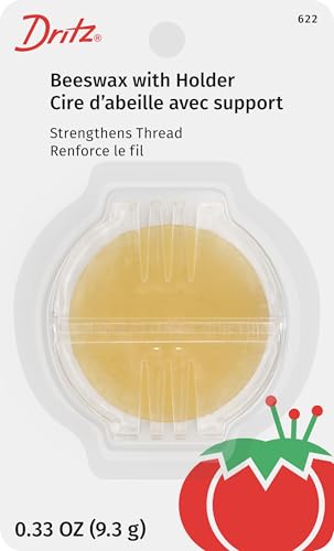 Dritz 80083 Beeswax and Holder Gewindehalter, natur, 1 Pack