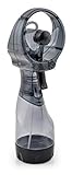 O2Cool Deluxe Handheld Battery Powered Water Misting Fan Gre