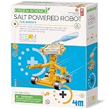 4M Toysmith Green Science Salt Water Powered Robot Kit Steam