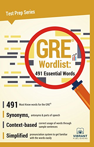 GRE Word List: 491 Essential Words (Test Prep Series) book cover