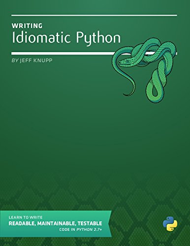 Writing Idiomatic Python 2.7.3 book cover
