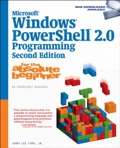 Microsoft Windows Powershell 2.0 Programming for the Absolute Beginner book cover