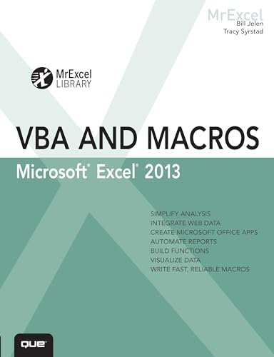 Excel 2013 VBA and Macros book cover