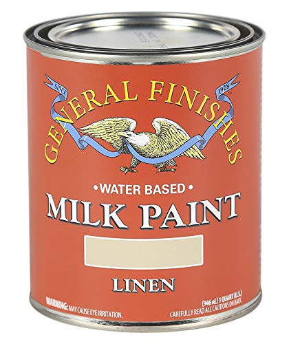 General Finishes Water Based Milk Paint, 1 Quart, Linen