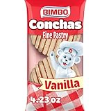 Bimbo Conchas Vanilla Fine Pastry, 2 count, (2.12 oz each), Pastries, 4.23 oz Bag