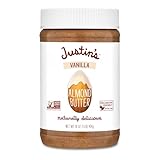 Justin's Vanilla Almond Butter, Gluten-free, Non-GMO, Vegan, Sustainably Sourced, 16 Ounce Jar