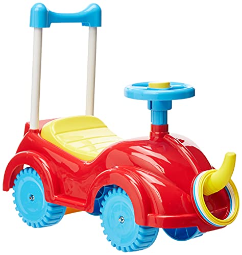 Mytek 5503RO Carrito Montable Walking Team Elephant, 1 a 4 Años, Rojo