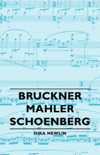 Bruckner, Mahler, Schoenberg book cover