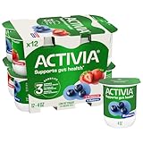 Activia Strawberry And Blueberry Probiotic Yogurt Delicious
