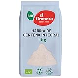 El Granero Integral Harina de Centeno Integral Bio 1 kg Tipos de Harina para hacer Pan Casero