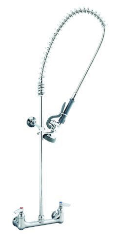T&S Brass B-0133-B-145X Wall-Mount Pre-Rinse Unit with 12-Inch Riser