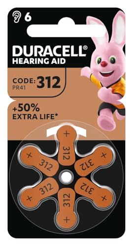 Duracell Hörgerätebatterien Typ 312 (6er-Pack)