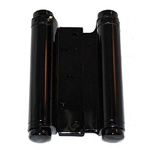 Bommer 3029 4-inch Double-Acting Spring Hinge, Bright Black Japanned