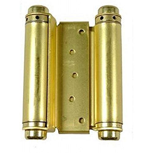 Bommer 3029 4-inch Double-Acting Spring Hinge, Satin Brass