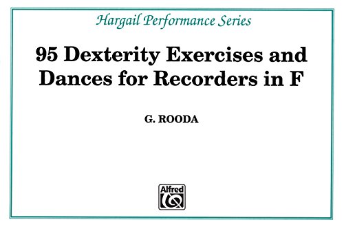 Finger Dexterity Exercises for Recorders in F book cover