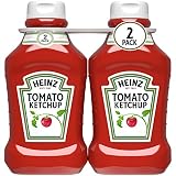 Heinz Tomato Ketchup Squeeze Bottle, 2 Bottles, for Easy Sharing and Easy Serving, Gluten-Free, 50.5 oz