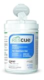 Rescue One Step Disinfectant Cleaner Deodorizer Wipes For Ve