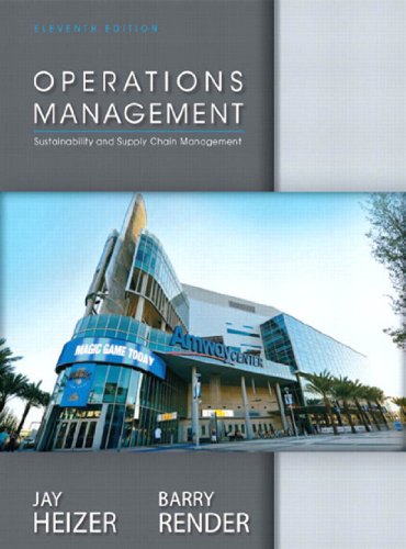 Operations Management: Sustainability and Supply Chain Management book cover