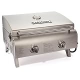 Cuisinart Outdoor Gas Grill, 20,000 BTU, Portable, 2-Burner | 22-lb propane grill…