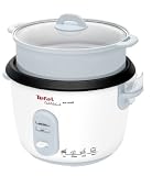Tefal RK1011 Reiskocher, Voreingestellte Kochprogramme, 10 Tassen Fassungsvermögen (1,8 L), Automatische Warmhaltefunktion, Dampfkorb inklusive, 600W