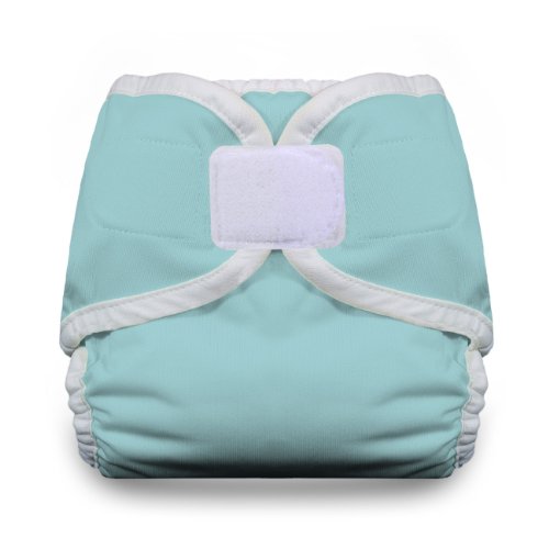 Thirsties Cloth Diaper Cover, Hook & Loop, Aqua, Medium
