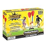 Stomp Rocket Original Dueling Rocket Launcher for Kids, 4 Rockets - Fun Backyard & Outdoor Kids Toys Gifts for Boys & Girls - Toy Foam Blaster Set Soars 200ft - Multi-Player Launcher Stand