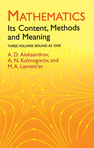 Mathematics: Its Content, Methods and Meaning book cover
