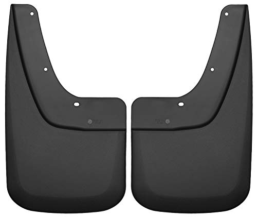 Husky Liners Custom Mud Guards, 2014-2018 GMC Sierra 1500 & 2015-2019 2500/3500 HD SRW, Rear, 2-pc Black (57891)