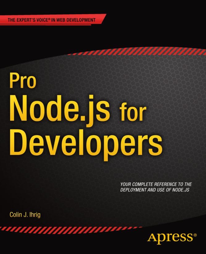 Pro Node.Js for Developers book cover