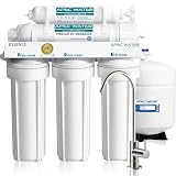APEC Water ROES-50 Essence Series 5-Stage Under Sink Reverse Osmosis Drinking Water Filter System, WQA Certified, 50 GPD