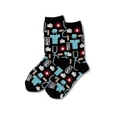 Hot Sox Womens Novelty Occupation Crew Casual Sock Medical B
