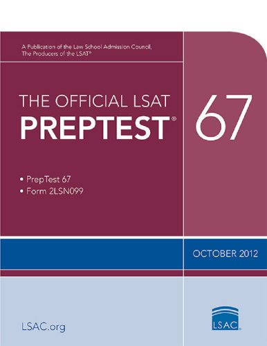 The Official LSAT PrepTest 66: (June 2012 LSAT) book cover