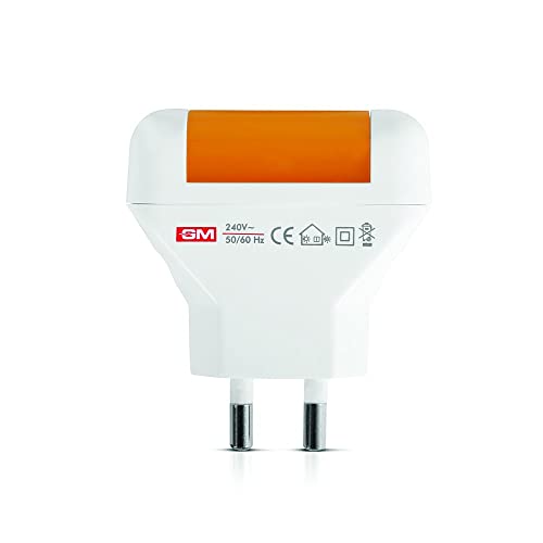 GM 3036 Focus LED Night Lamp – 0.5 W Plug‑in Soft-Glow Energy-Saving Light for Bedroom, Kids’ Room, Hallway; Long-Life L...