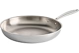 Tramontina Stainless Steel Fry Pan, 12-Inch