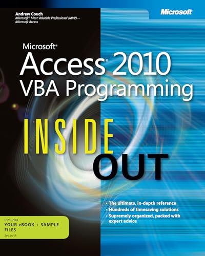Microsoft Access 2010 VBA Programming Inside Out book cover