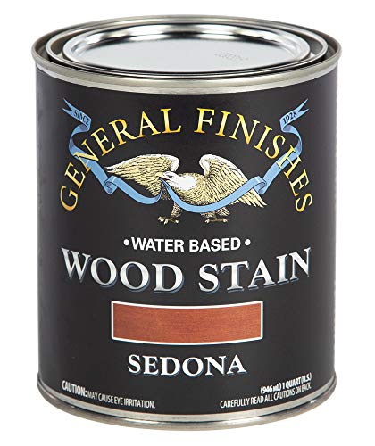 General Finishes Water Based Wood Stain, 1 Quart, Sedona