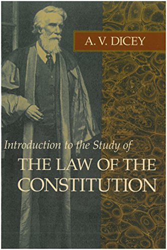 Introduction to the Study of the Law of the Constitution book cover