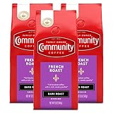 Community Coffee French Roast Dark Roast Ground 12 Oz 3 Ct G