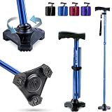 Hurrycane Freedom Edition Foldable Walking Cane With T Handl